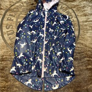 Pink Unicorn Raincoat size Large Girls Cat & Jack Brand